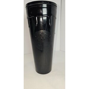 Starbucks Halloween Tumbler Black Slime Drip 2024 24 Oz Venti No Straw